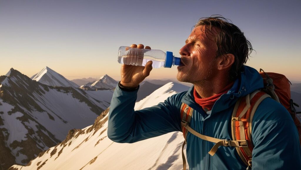 dehydrated mountaineer