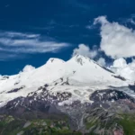 Snow Covered Mountain Under White Clouds