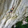 Laura Rogora making the first female 8c+ onsight, 'Ultimate Sacrifice' at the Gorges du Loup in France Niccolò Pieri